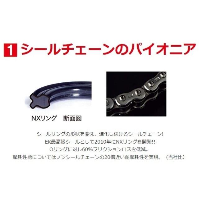 EKチェーン 江沼チェーン ThreeD(スリード)チェーン 520Z(BK/NP  