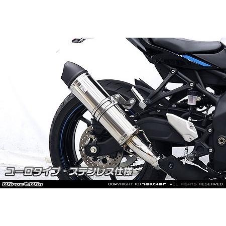 WirusWin ウイルズウィン スリップオンマフラー ユーロタイプ タイプ：ステンレス仕様 ZX-4R ZX-4RR KAWASAKI カワサキ マフラーの画像