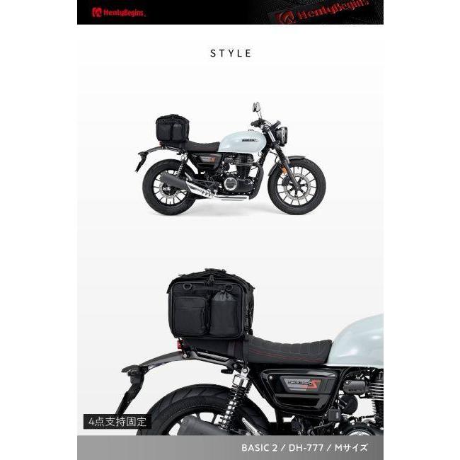 HenlyBegins ヘンリービギンズ DH-777シートバッグBASIC2 M シートバッグ 車体用バッグ・ケースの画像