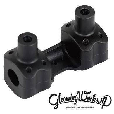 ハーレーX350用 ハンドルポスト ライザー ブラック GLEAMING WORKS（グリーミングワークス） グリーミンワークス 2インチ