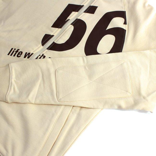 56design フード付きジップアップ M 新品 56design（56デザイン） TRIMMING ZIP UP PARKA サイズ：M カジュアル
