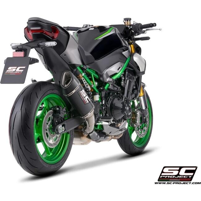 SC-PROJECT SCプロジェクト SC1-R スリップオンサイレンサー＆フルチタンリンクパイプ【公道走行可】 材質：カーボン Z900 KAWASAKI カワサキ マフラーの画像