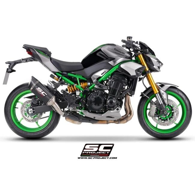 SC-PROJECT SCプロジェクト SC1-R スリップオンサイレンサー＆フルチタンリンクパイプ【公道走行可】 材質：カーボン Z900 KAWASAKI カワサキ マフラーの画像