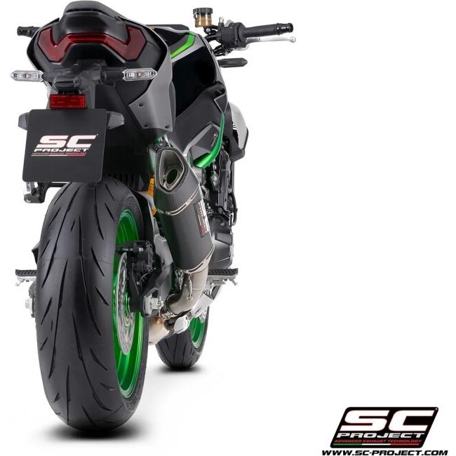 SC-PROJECT SCプロジェクト SC1-R スリップオンサイレンサー＆フルチタンリンクパイプ【公道走行可】 材質：カーボン Z900 KAWASAKI カワサキ マフラーの画像