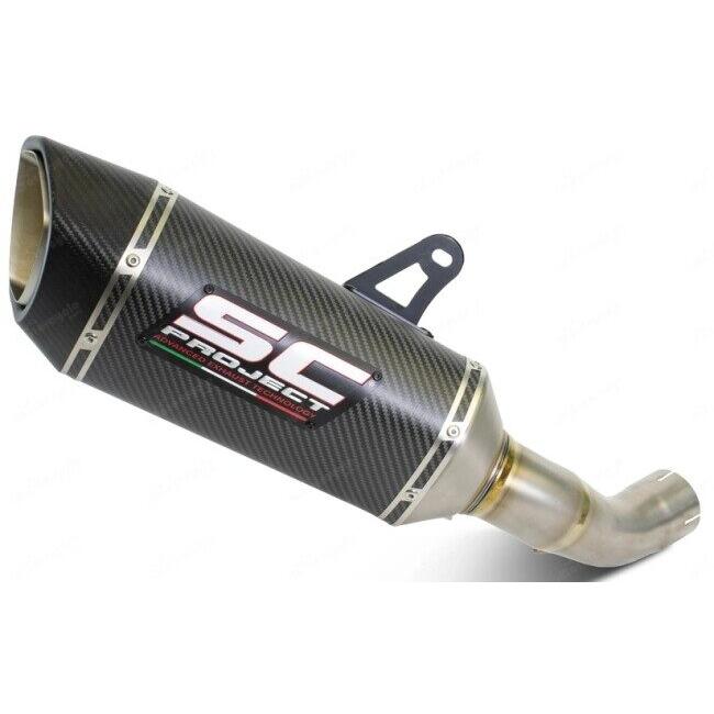 SC-PROJECT SCプロジェクト SC1-R スリップオンサイレンサー＆フルチタンリンクパイプ【公道走行可】 材質：カーボン Z900 KAWASAKI カワサキ マフラーの画像