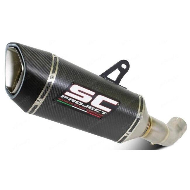 SC-PROJECT SCプロジェクト SC1-R スリップオンサイレンサー＆フルチタンリンクパイプ【公道走行可】 材質：カーボン Z900 KAWASAKI カワサキ マフラーの画像