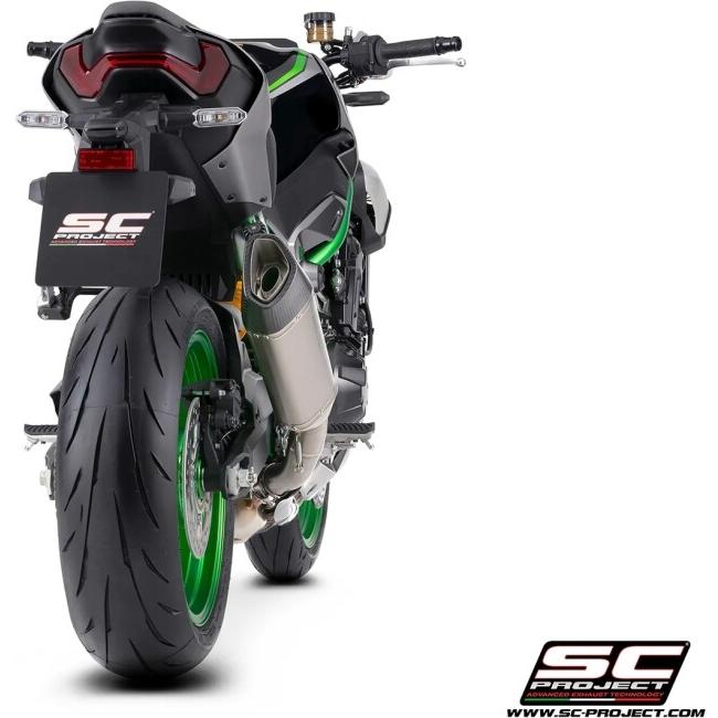 SC-PROJECT SCプロジェクト SC1-R スリップオンサイレンサー＆フルチタンリンクパイプ【公道走行可】 材質：チタン Z900 KAWASAKI カワサキ マフラーの画像