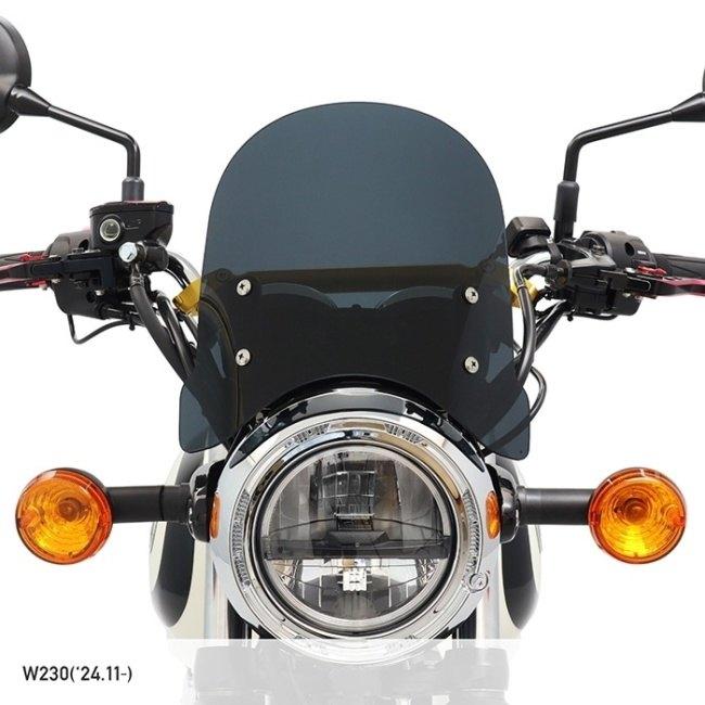 ENDURANCE エンデュランス メーターバイザーセット＋取り付けキット カラー：スモーク W230 KAWASAKI カワサキ メーターバイザー カウル関連 外装_1