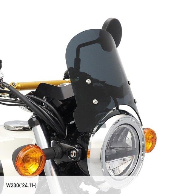 ENDURANCE エンデュランス メーターバイザーセット＋取り付けキット カラー：スモーク W230 KAWASAKI カワサキ メーターバイザー カウル関連 外装_2