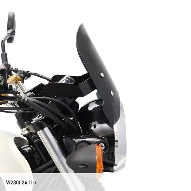 ENDURANCE エンデュランス メーターバイザーセット＋取り付けキット カラー：スモーク W230 KAWASAKI カワサキ メーターバイザー カウル関連 外装_3