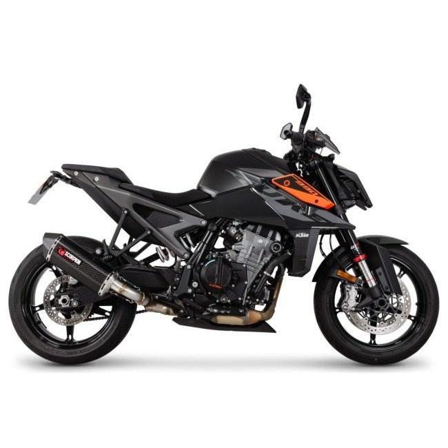 SCORPION スコーピオン セルケトパラレル スリップオンマフラー タイプ：Carbon Fibre Sleeve／重量：2.5kg 990 Duke KTM マフラー