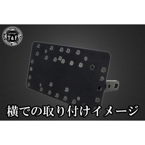 Garage T＆F ガレージ サイドナンバーキット ステーの長さ：120mm 外装