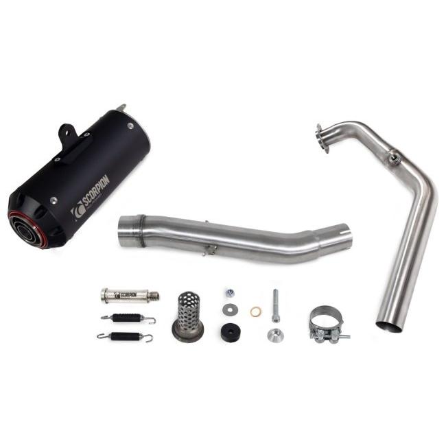 SCORPION スコーピオン レッドパワー フルエキゾーストマフラー タイプ：ブラックセラミックコーティングスリーブ／重量：2.69kg YZF-R125 YZF-R15 M マフラー_1