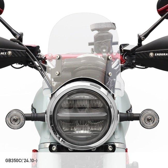 ENDURANCE エンデュランス メーターバイザーセット＋取り付けキット カラー：クリア GB350C HONDA ホンダ メーターバイザー カウル関連 外装 | ブランド登録なし | 01