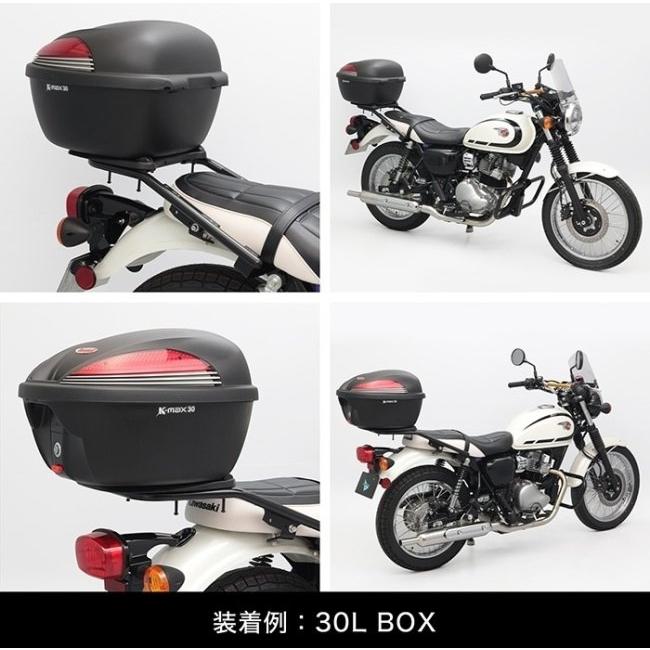 Kawasaki MEGURO S1/W230 純正リアキャリア タンデムにも ENDURANCE（エンデュランス） リアキャリア＋リアボックスセット W230