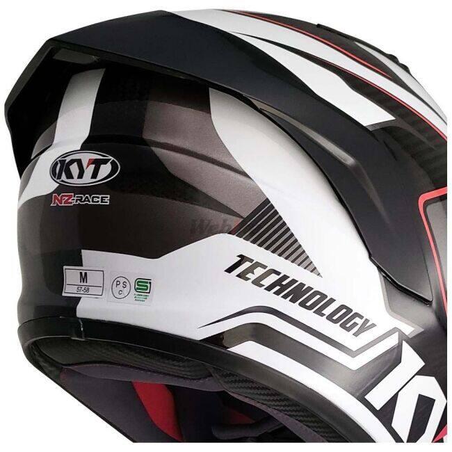 KYT ケイワイティ NZ RACE CARBON COMPETITION RED／E06 ヘルメット