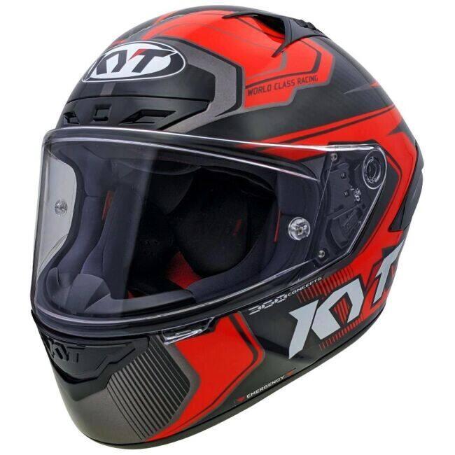 KYT ケイワイティ NZ RACE CARBON COMPETITION RED／E06 ヘルメット