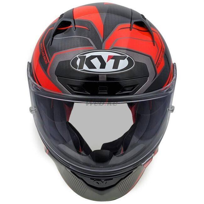 KYT ケイワイティ NZ RACE CARBON COMPETITION RED／E06 ヘルメット