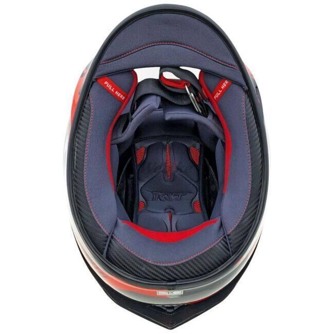 KYT ケイワイティ NZ RACE CARBON COMPETITION RED／E06 ヘルメット