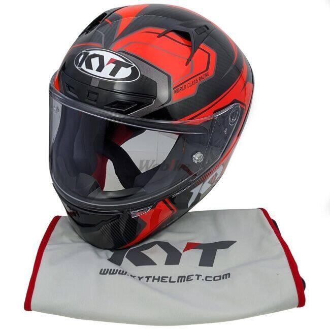 KYT ケイワイティ NZ RACE CARBON COMPETITION RED／E06 ヘルメット