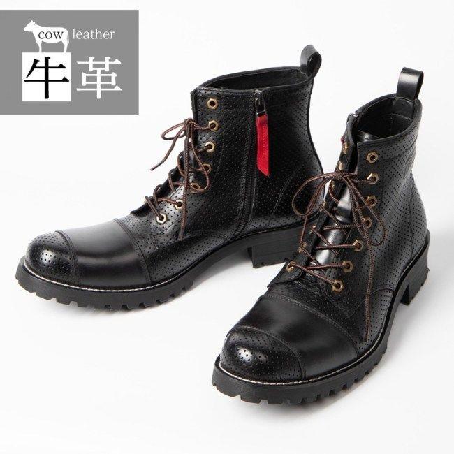DEGNER（デグナー） シフトガード付メッシュレザーZIPブーツ サイズ
