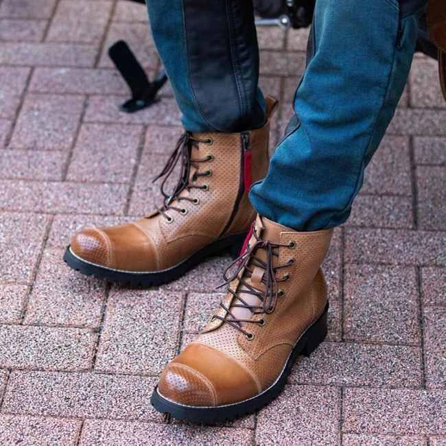 DEGNER（デグナー） シフトガード付メッシュレザーZIPブーツ サイズ
