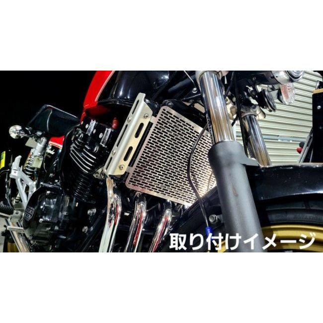 Hanasho ラジエーターコアガード インパルス400 カタナ ステンレス