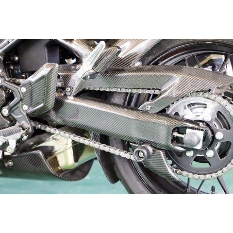 A-TECH エーテック スイングアームカバー タイプ：開織ドライカーボン Z900RS KAWASAKI カワサキ スイングアームカバー・プロテクター 外装の画像