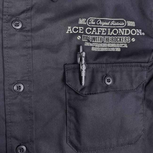 ACE CAFE LONDON エースカフェロンドン ワークシャツ［ぺトロールSS］ サイズ：XL ピットシャツ・ワークシャツ アパレルの画像