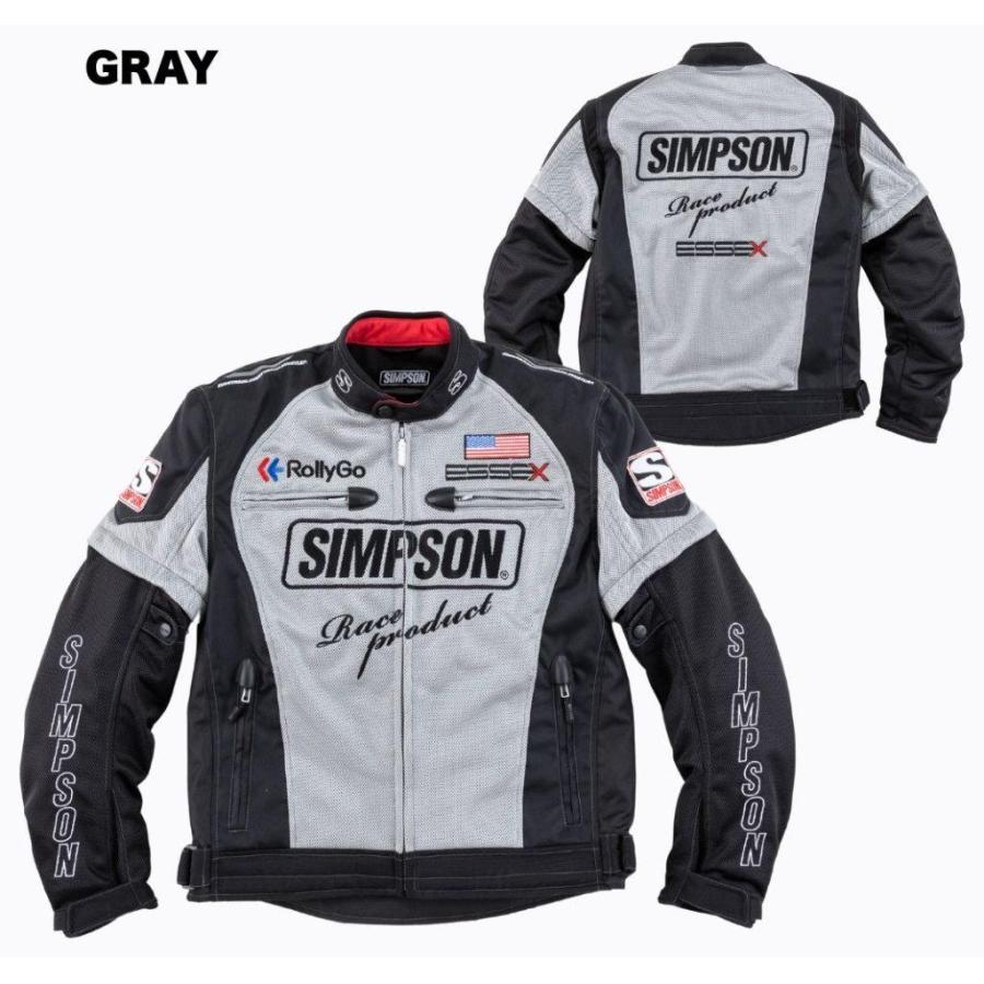 SIMPSON シンプソン NSM-E01 ライダーズ メッシュ ジャケット サイズ 