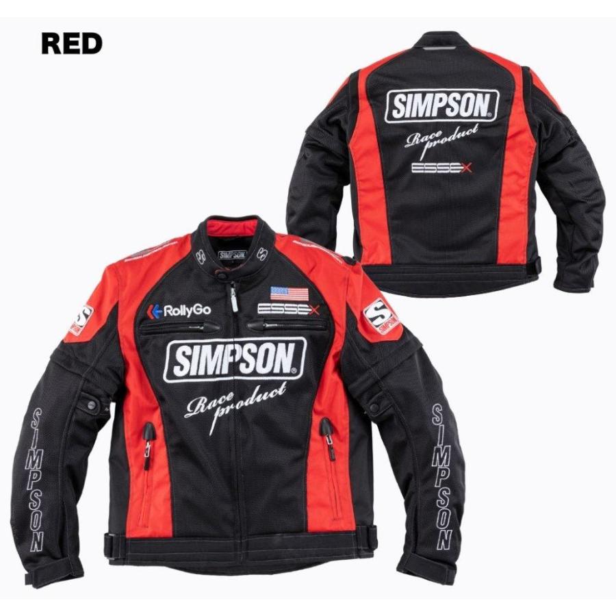 SIMPSON シンプソン NSM-E01 ライダーズ メッシュ ジャケット サイズ 