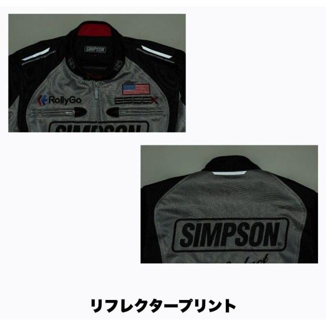 SIMPSON シンプソン NSM-E01 ライダーズ メッシュ ジャケット