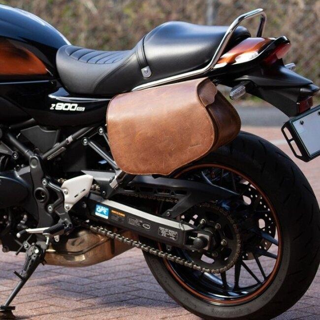 DEGNER デグナー Z900RS専用 レザーサドルバッグ(バー避けタイプ) カラー：ヴィンテージブラウン Z900RS Cafe Z900SE KAWASAKI カワサキ サイドバッグ_1