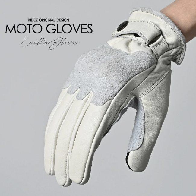 RIDEZ ライズ MOTO GLOVES REBEL バイク用 レザーグローブ サイズ：L グローブ アパレル_3
