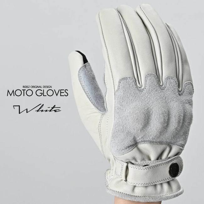 RIDEZ ライズ MOTO GLOVES REBEL バイク用 レザーグローブ サイズ：L グローブ アパレル_5