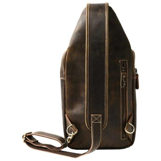 RIDEZ ライズ LEATHER CHEST BAGバイク用 ショルダーバッグ バッグの画像