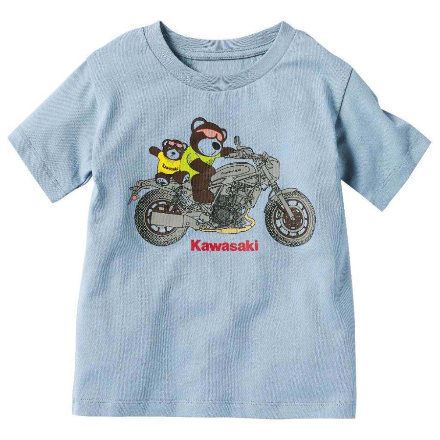 カワサキ（Kawasaki） タンデムスターベアーTシャツ(kids) サイズ