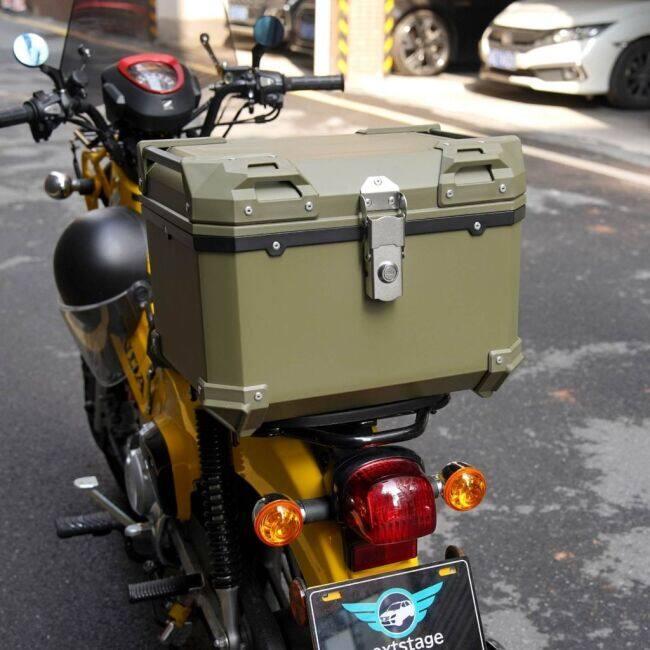 ペットオンホイールズ ペットカート ホワイト/グリーン　バイクリアボックス nextstage products ネクストステージプロダクツ ABS製 リアボックス
