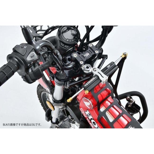 OVER オーヴァー 倒立フォークステムキット カラー：シルバーアルマイト CT125 HONDA ホンダ トリプルツリー・ステム・アンダーブラケット ハンドルの画像