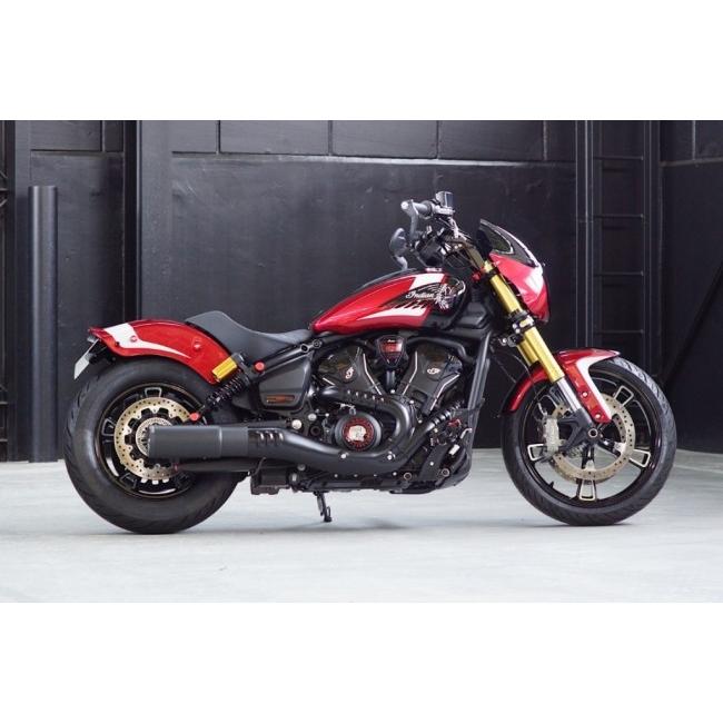 Custom Factory Noy’s カスタムファクトリーノイズ 7inc プルバックライザー スペーサーカラー：ブラック 101 Scout INDIAN MOTORCYCLE インディアン ハンドルの画像