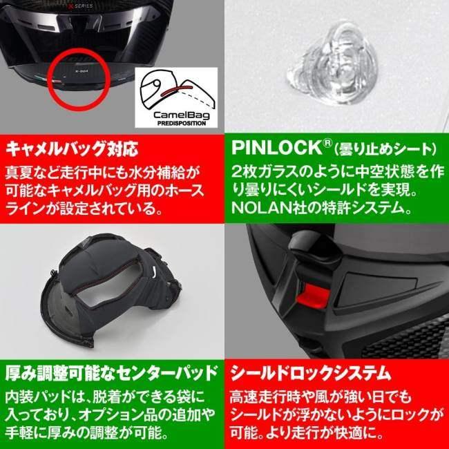 NOLAN（ノーラン） X-804RS ウルトラカーボン ARGENTO(SILVER／332