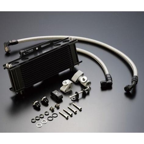 アクティブ　オイルクーラー 9インチ13段　サイド　サーモ付　Z1000mk2 アクティブ オイルクーラー 9インチ13段 サイド サーモ付