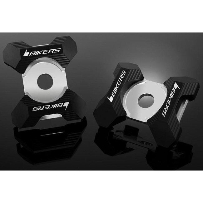 BIKERS バイカーズ Chain Adjuster Plates カラー：Red KSR PRO