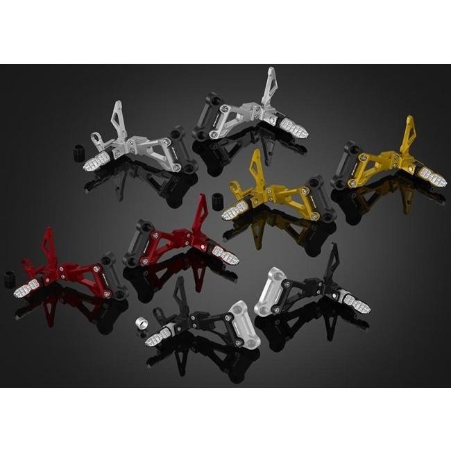 バイク BIKERS バイカーズ Rear Footrest Set カラー：Titanium CB300F CB500F CB500X CBR250R CBR300R CBR500R HONDA ホンダ タンデムステップ・タンデムブラケット