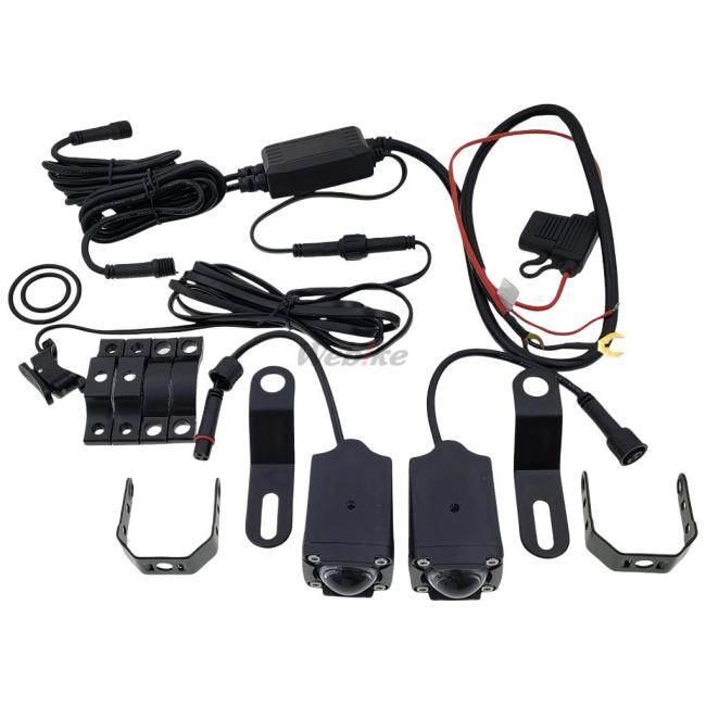 fcl. エフシーエル 【バイク用】後付け2色増設フォグランプ ホワイトX