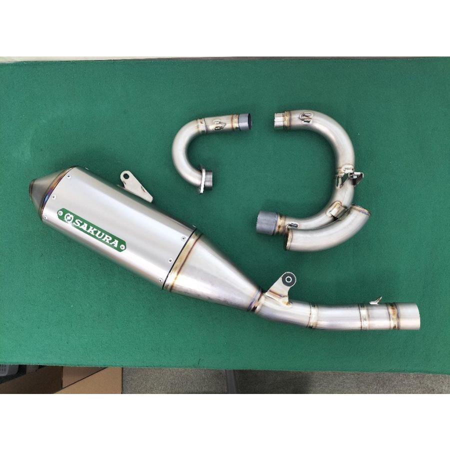 ヤマハYZ250F SAKURA チタンマフラー SAKURA サクラレーシングマフラー レーシングフルエキゾースト YZ250F