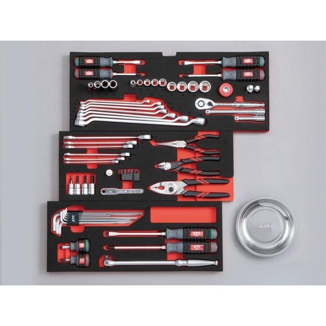 KTC ケイティーシー 工具セット(チェストタイプ)［66点］ カラー：ブラック セット工具