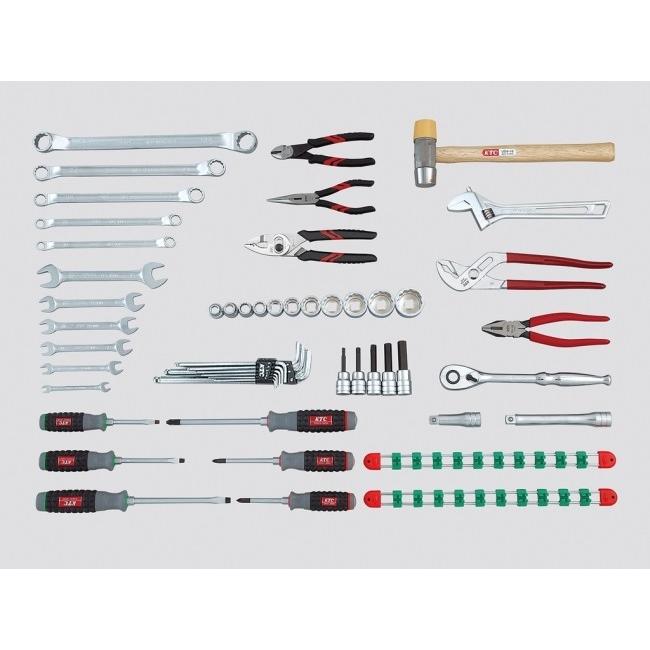 KTC ケイティーシー 12.7sq.工具セット 一般機械整備向け(チェストタイプ)［52点］ カラー：シルバー セット工具_1