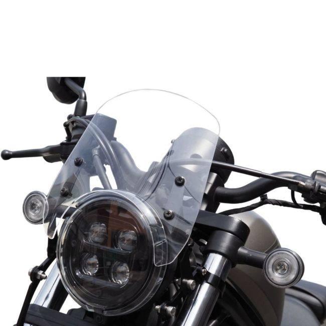 World Walk ワールドウォーク フォークマウントスクリーン タイプ：ショート / カラー：スモーク レブル250 レブル500 HONDA ホンダ スクリーン 外装_1
