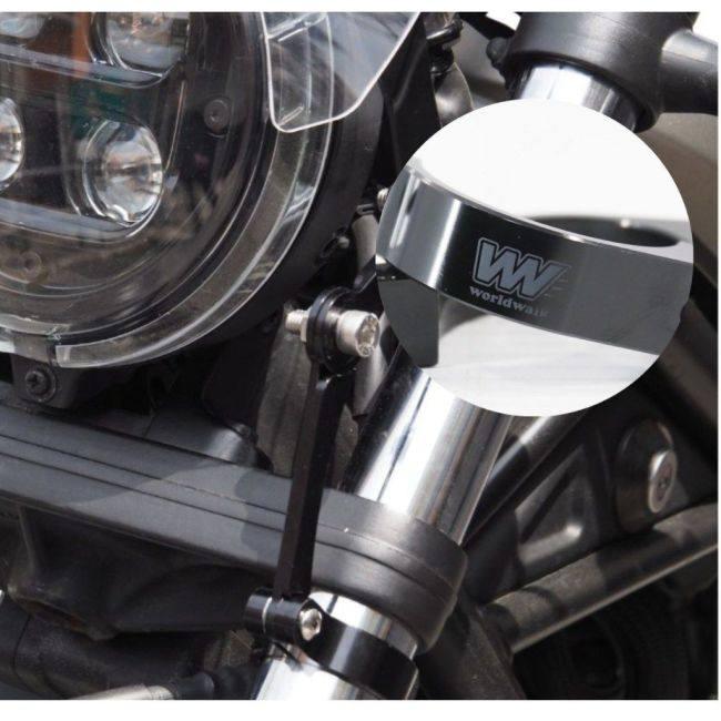 World Walk ワールドウォーク フォークマウントスクリーン タイプ：ショート / カラー：スモーク レブル250 レブル500 HONDA ホンダ スクリーン 外装_2